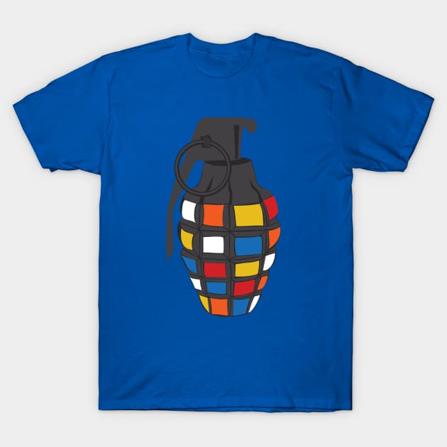 Rubik's Grenade T-Shirt by PodDesignShop